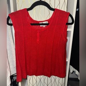 *VINTAGE* Ricki's Bold Red Knit Top